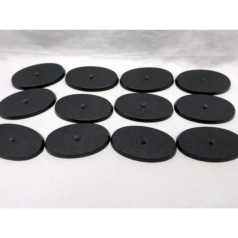 (12) 2013 Games Workshop Oval Miniature Bases 60mm X 35mm